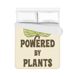 Powered by Plants (vegan) Duvet Cover 86"x70" ( All-over-print)