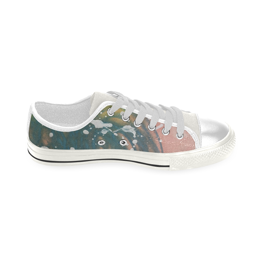 Summer of Pink - Kids Low Top Shoes Low Top Canvas Shoes for Kid (Model 018)