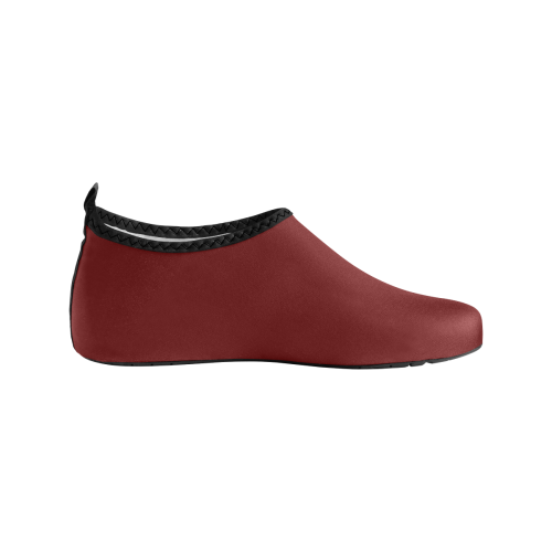 color blood red Men's Slip-On Water Shoes (Model 056)