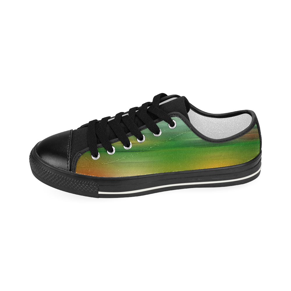 noisy gradient 3 by JamColors Women's Classic Canvas Shoes (Model 018)