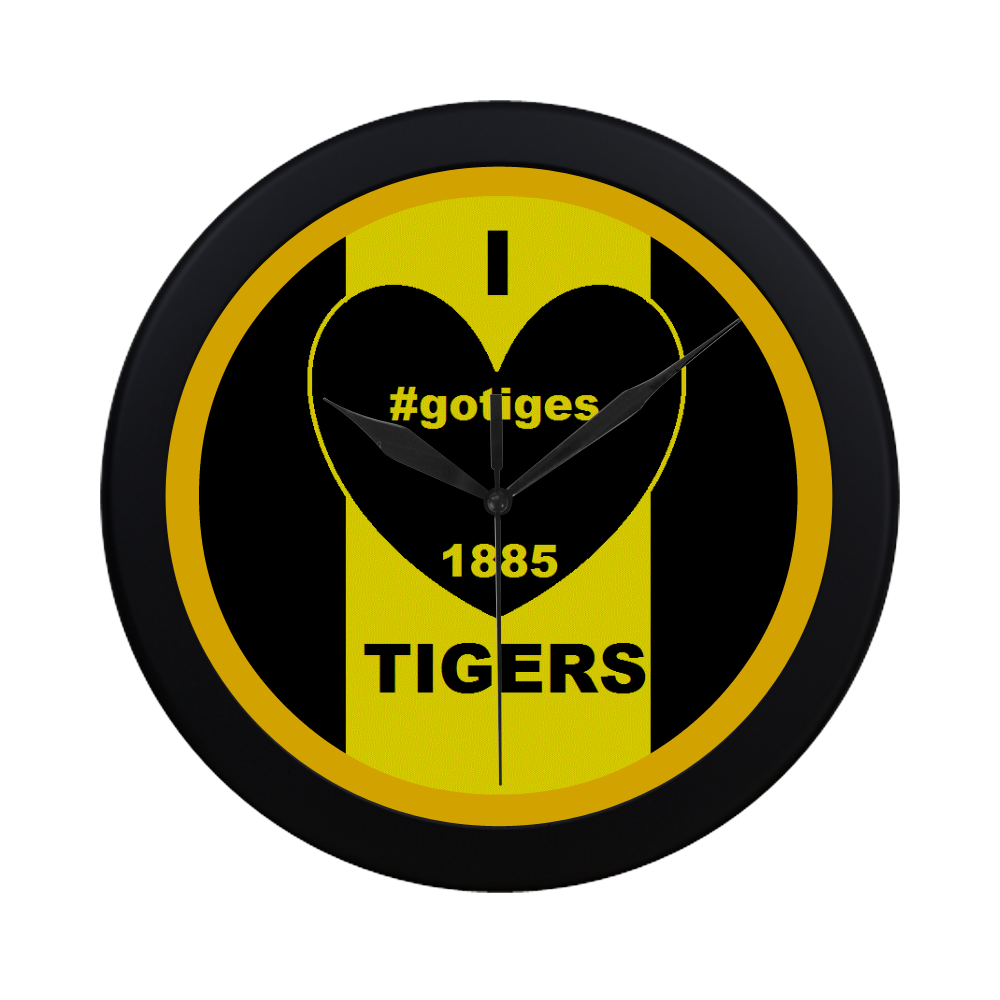 TIGERS- Circular Plastic Wall clock