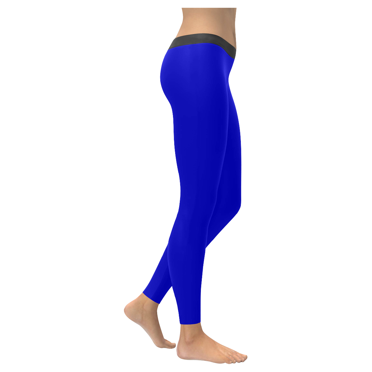 Japanese Sunset House Women's Medium Blue Yoga & Sports Women's Low Rise Leggings (Invisible Stitch) (Model L05)