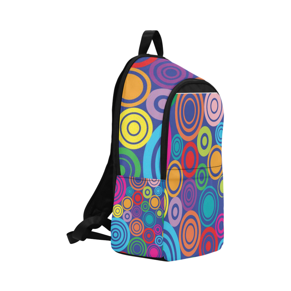 multicolored dots Fabric Backpack for Adult (Model 1659)