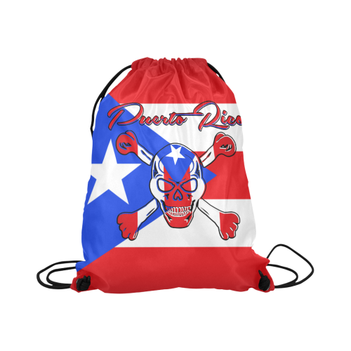 Puerto Rican To-Go Large Drawstring Bag Model 1604 (Twin Sides)  16.5"(W) * 19.3"(H)
