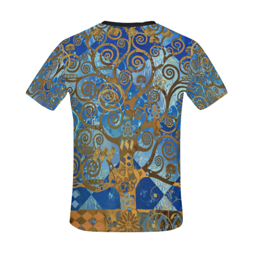 Klimt Tree All Over Print T-Shirt for Men/Large Size (USA Size) Model T40)