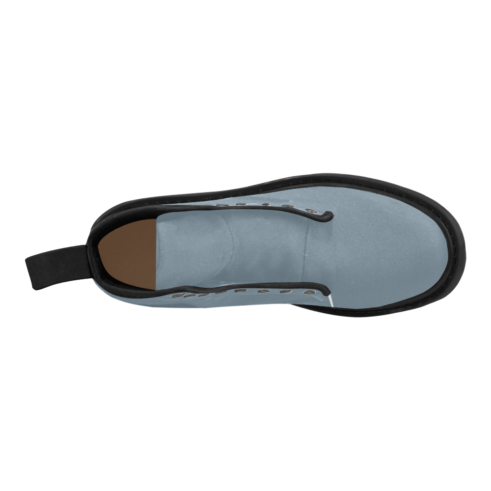 color light slate grey Martin Boots for Men (Black) (Model 1203H)