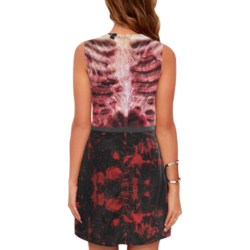 Scary blood by Artdream Eos Women's Sleeveless Dress (Model D01)