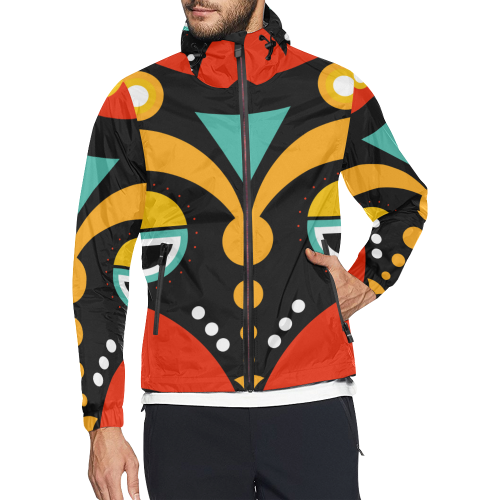 african traditional Unisex All Over Print Windbreaker (Model H23)