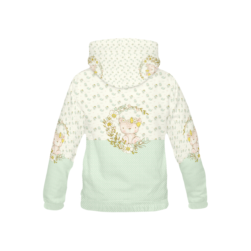 I love my Teddy All Over Print Hoodie for Kid (USA Size) (Model H13)