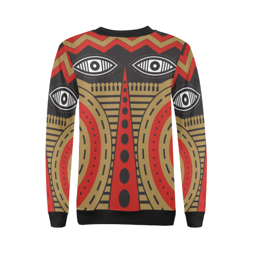 illuminati tribal All Over Print Crewneck Sweatshirt for Women (Model H18)