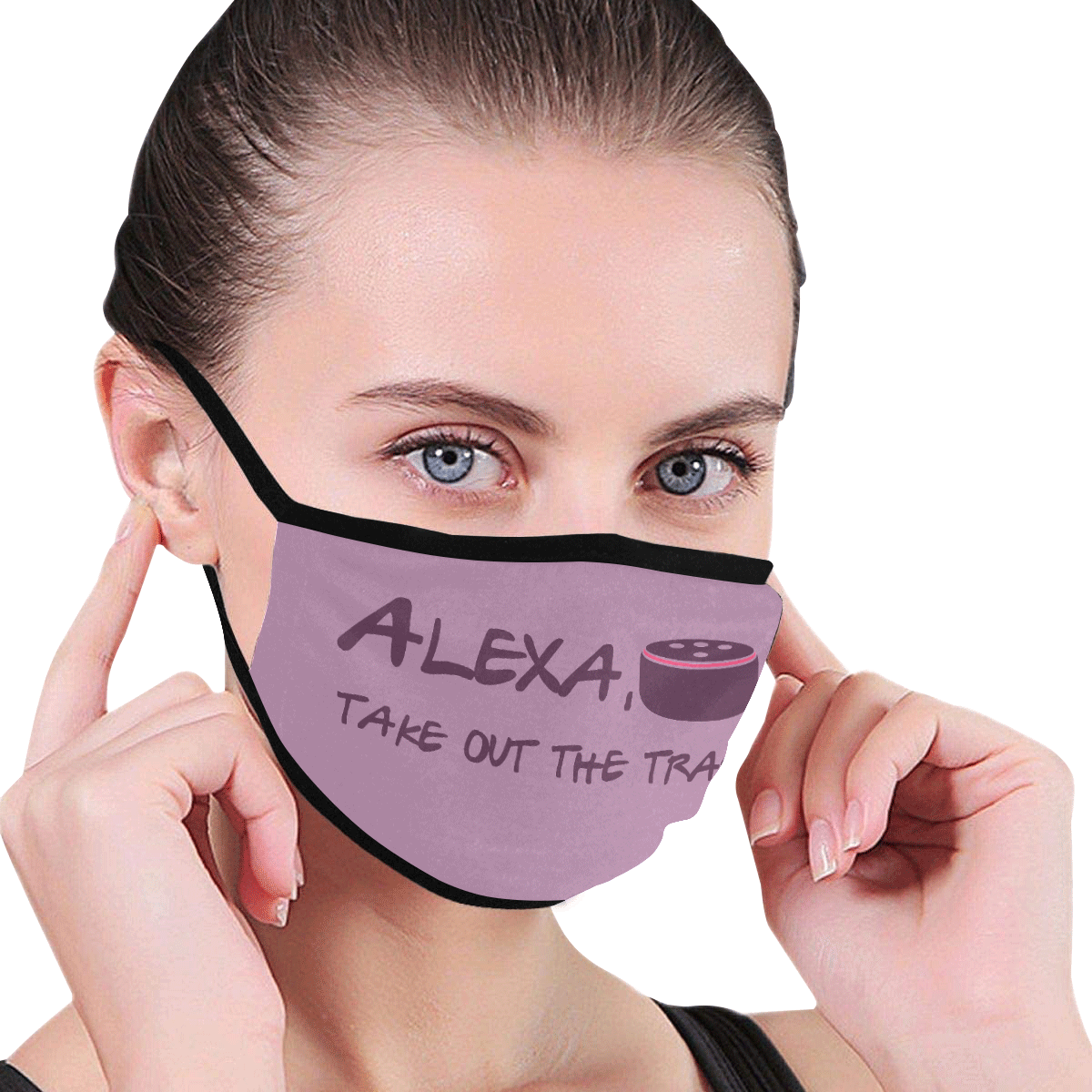 Humor Alexa take out the trash - lavander Mouth Mask
