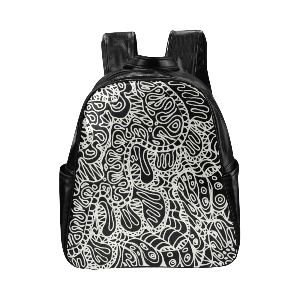 Doodle Style G361 Multi-Pockets Backpack (Model 1636)