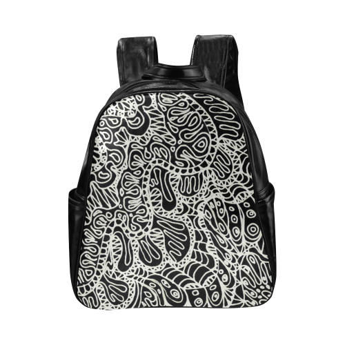 Doodle Style G361 Multi-Pockets Backpack (Model 1636)