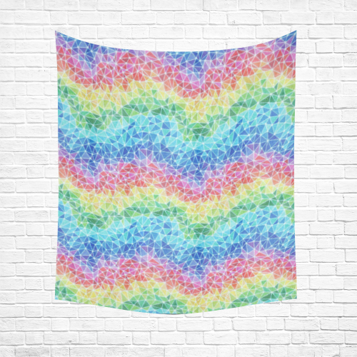 Brain Waves Cotton Linen Wall Tapestry 51"x 60"