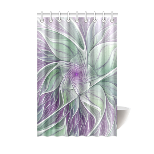 Artsadd Custom Shower Curtains 48 X72, Purple And Green Shower Curtain