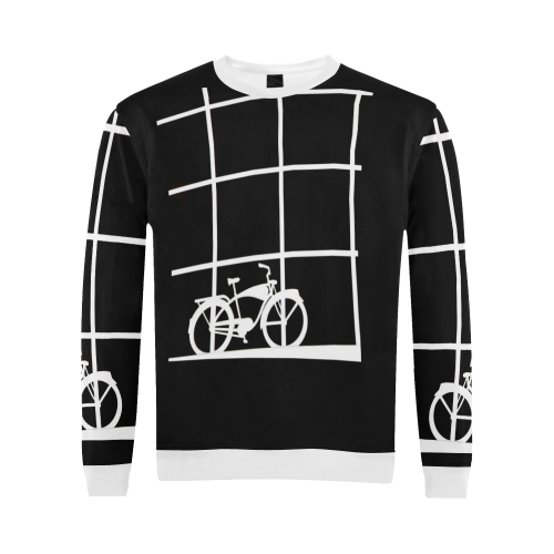 WHITEOUT All Over Print Crewneck Sweatshirt for Men/Large (Model H18)