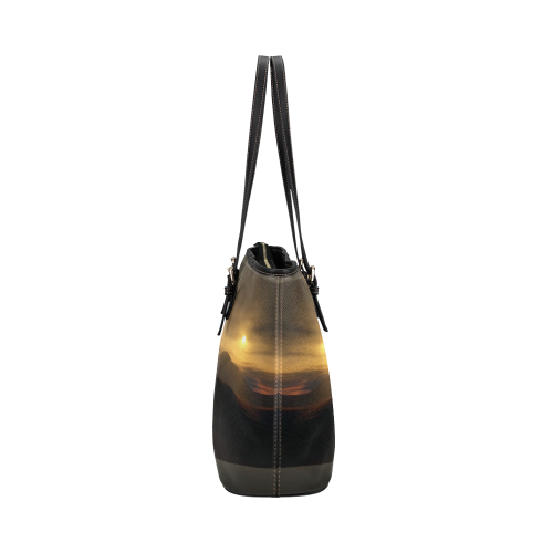 Lamassu sun shine Leather Tote Bag/Small (Model 1651)