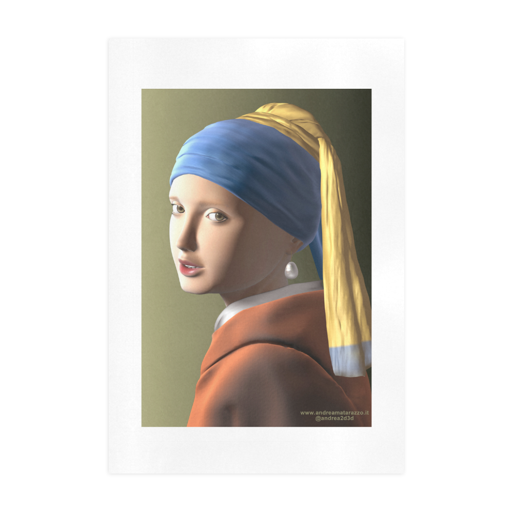 Girl with a pearl earring Art Print 19‘’x28‘’
