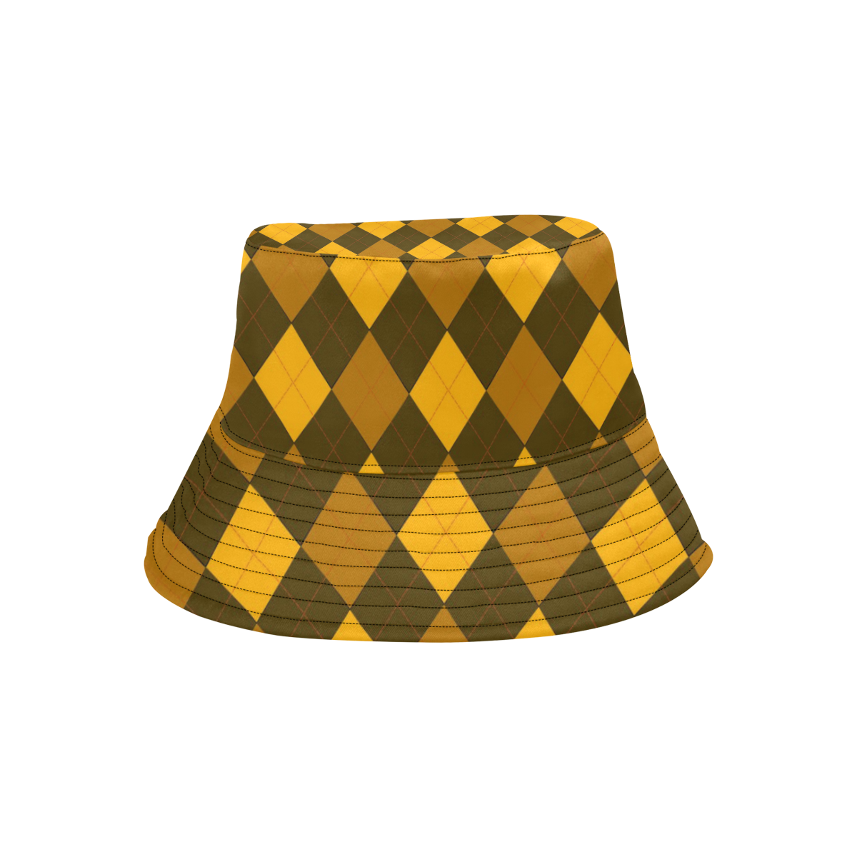 ARGYLE-GOLD All Over Print Bucket Hat