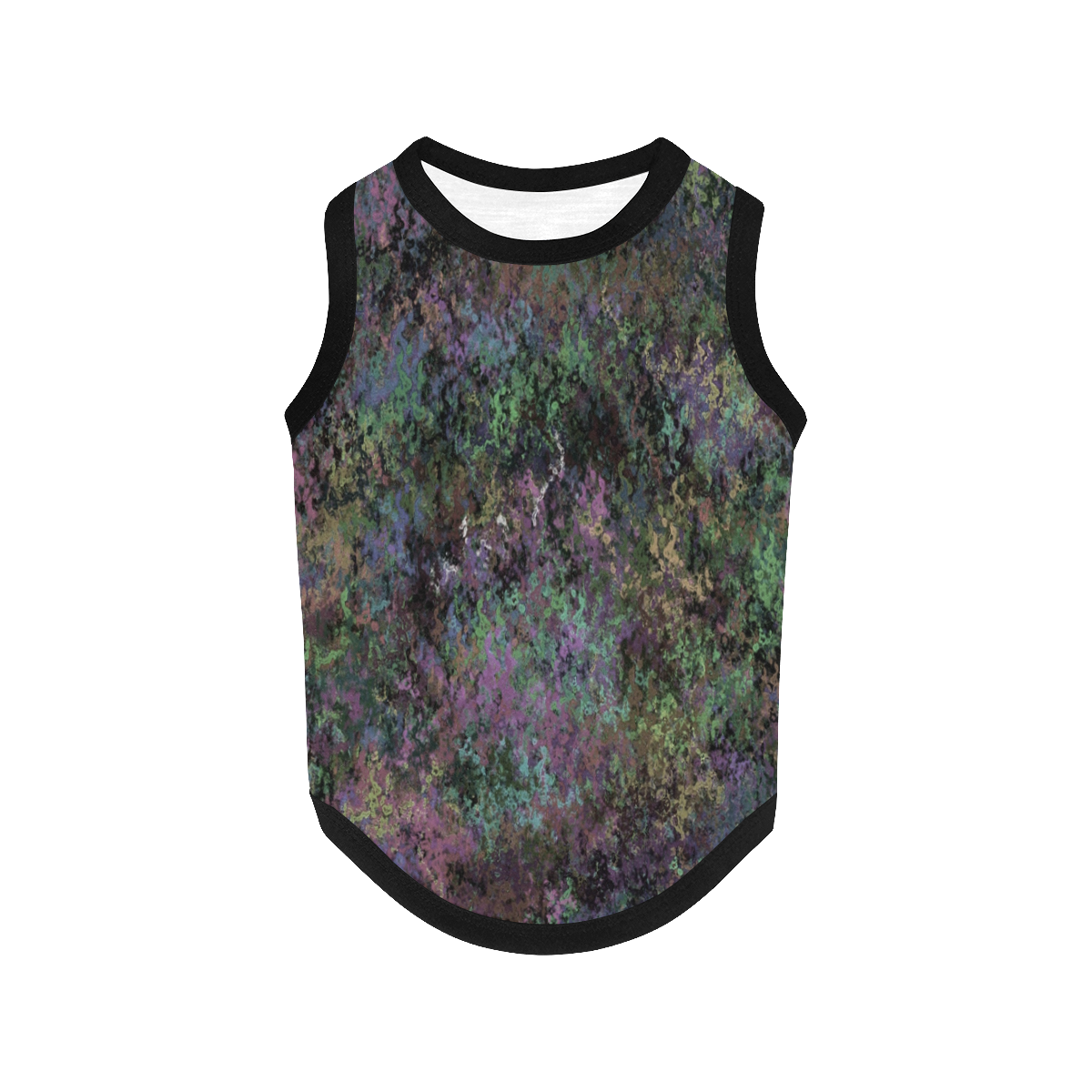 Pastel Painted Grunge All Over Print Pet Tank Top