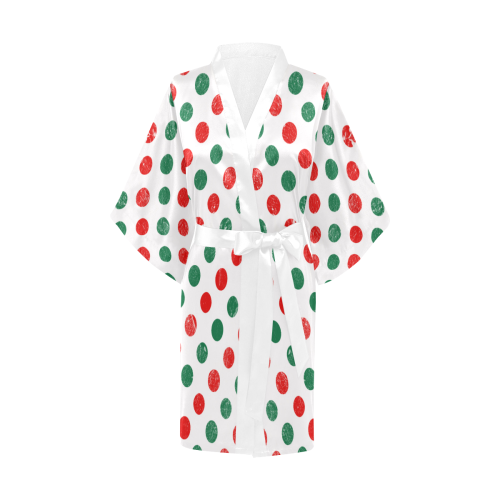 Festive Polka Dots Kimono Robe
