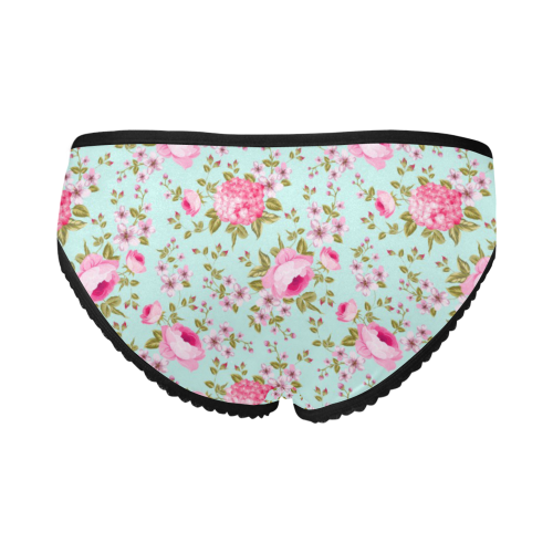 Peony Pattern Women's All Over Print Girl Briefs (Model L14)