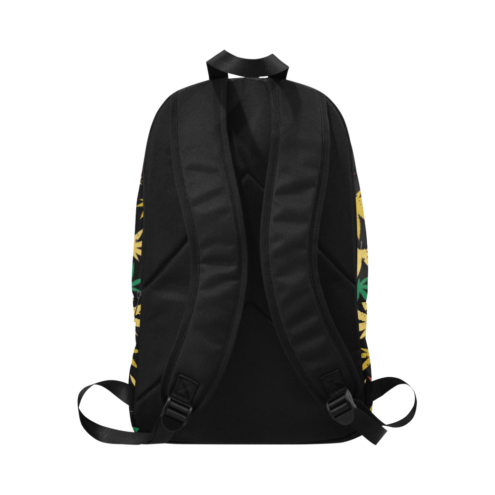 Cannabis Pattern Fabric Backpack for Adult (Model 1659)