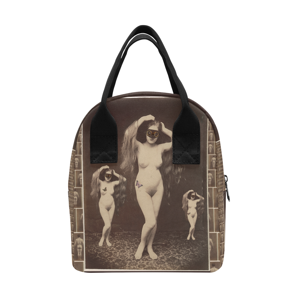 The Three Muses Zipper Lunch Bag (Model 1689)