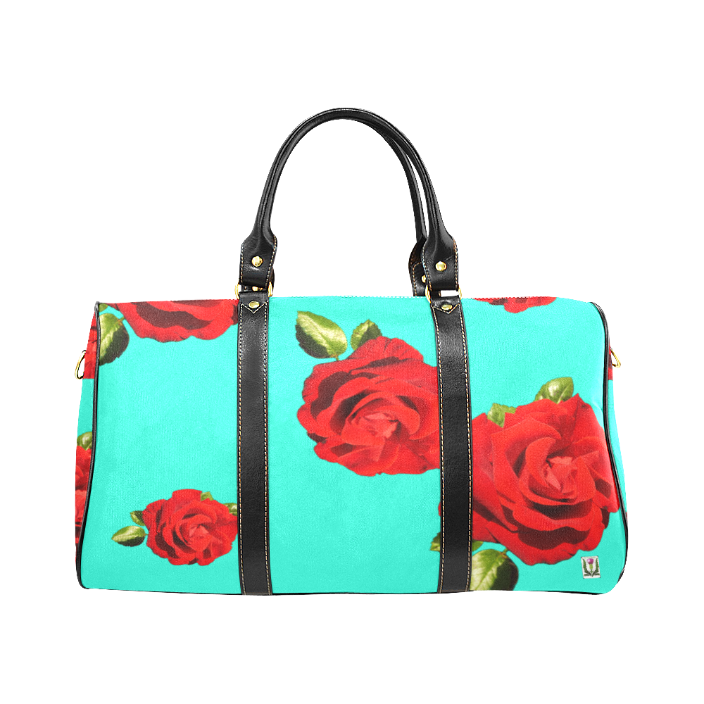 Fairlings Delight's Floral Luxury Collection- Red Rose Waterproof Travel Bag/Large 53086d14 New Waterproof Travel Bag/Large (Model 1639)
