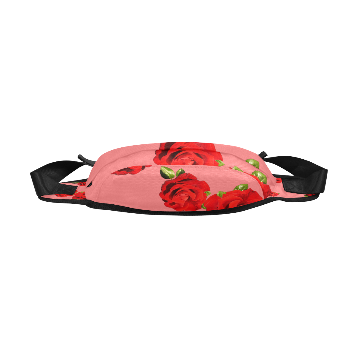 Fairlings Delight's Floral Luxury Collection- Red Rose Fanny Pack/Large 53086a9a Fanny Pack/Large (Model 1676)