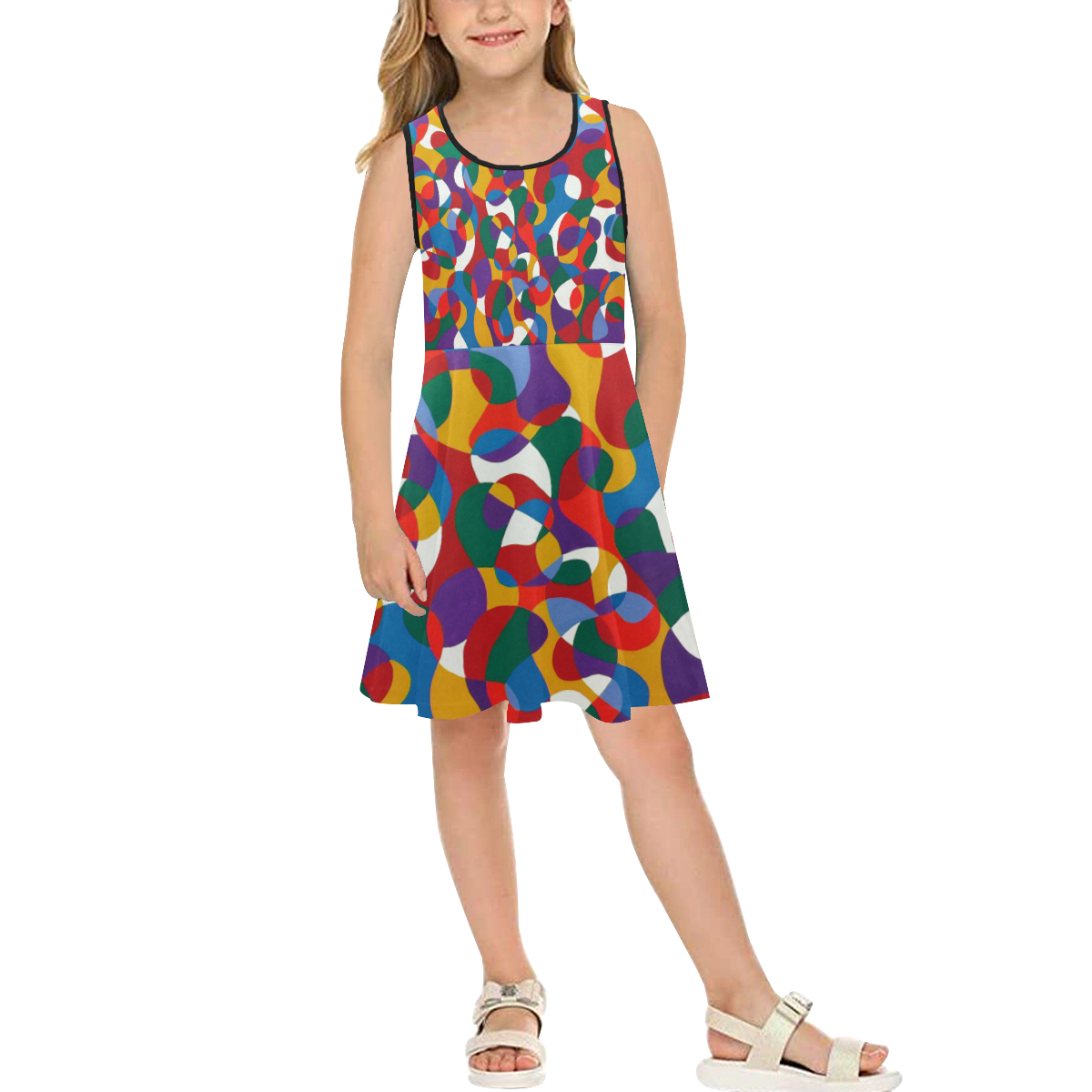 Michelle Girls' Sleeveless Sundress (Model D56)