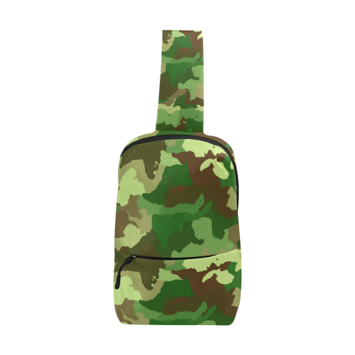camouflage green Chest Bag (Model 1678)