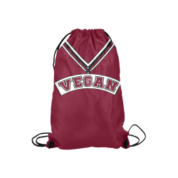 Vegan Cheerleader Small Drawstring Bag Model 1604 (Twin Sides) 11"(W) * 17.7"(H)