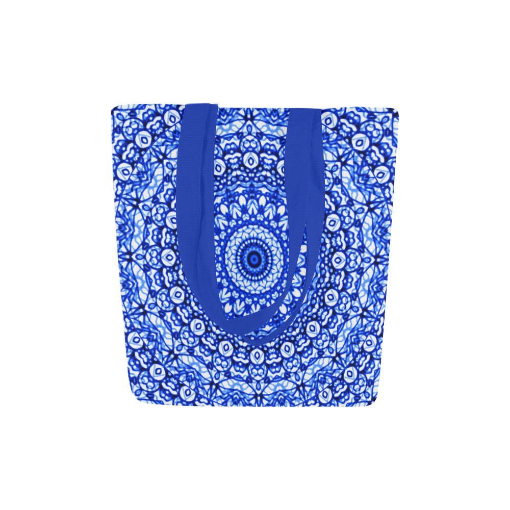 Blue Mandala Mehndi Style G403 Canvas Tote Bag (Model 1657)