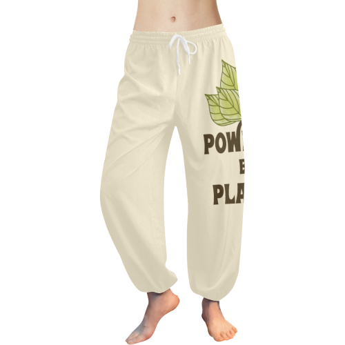Powered by Plants (vegan) Women's All Over Print Harem Pants (Model L18)