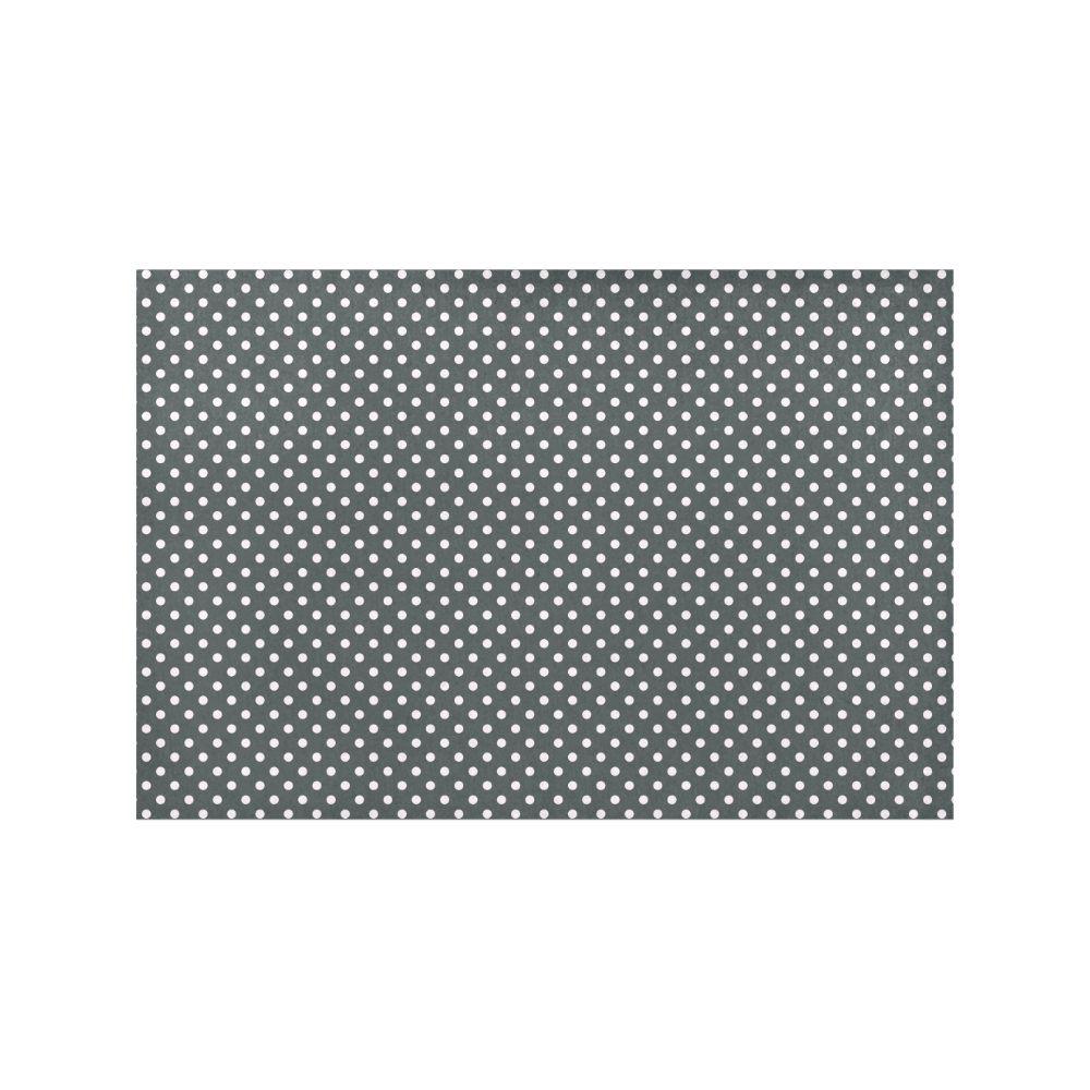 Silver polka dots Placemat 12’’ x 18’’ (Set of 4)