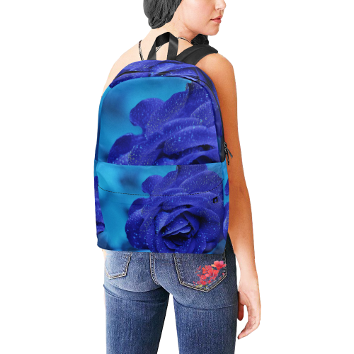 Blue rose Unisex Classic Backpack (Model 1673)