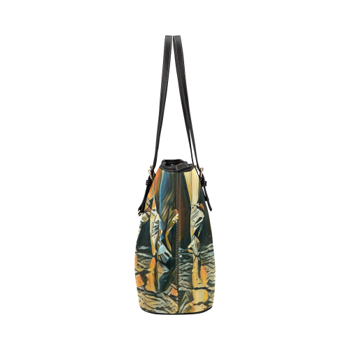 Let's Dance Leather Tote Bag/Small (Model 1651)