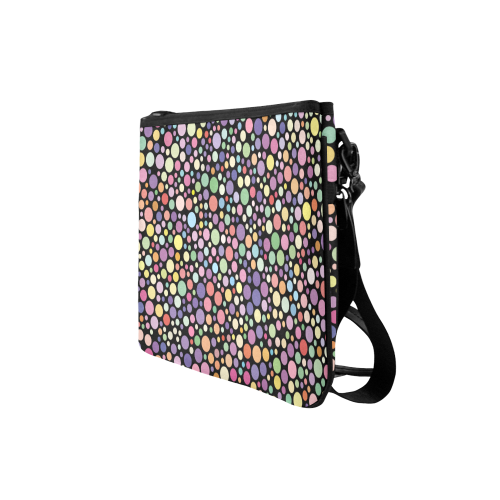 Colorful dot pattern Slim Clutch Bag (Model 1668)