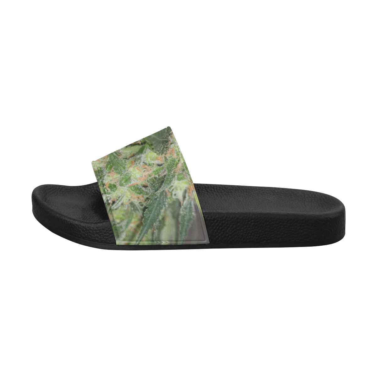 Green Crack Women's Slide Sandals (Model 057)