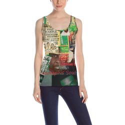 William Bell Collage 1 All Over Print Tank Top for Women (Model T43)