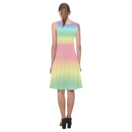 Pastel Rainbow Atalanta Casual Sundress(Model D04)