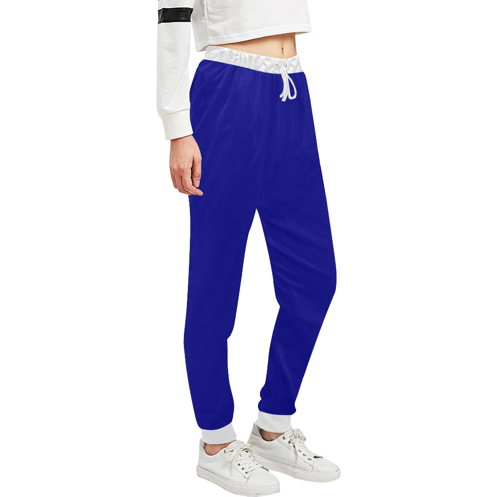 color dark blue Unisex All Over Print Sweatpants (Model L11)