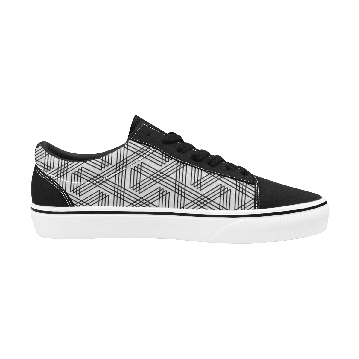 skate lines002 Men's Low Top Skateboarding Shoes (Model E001-2)