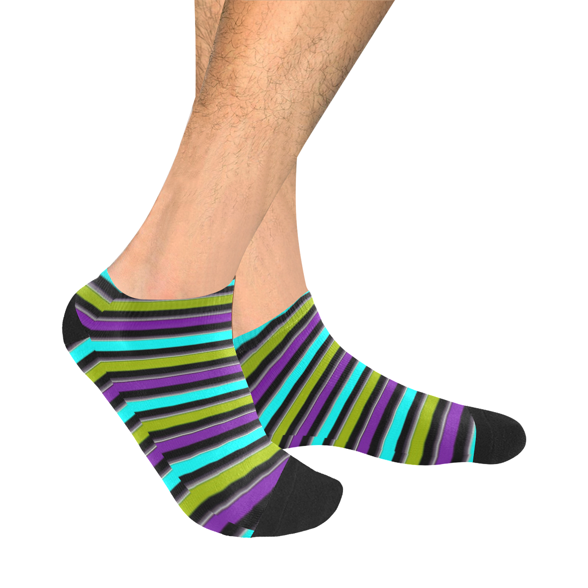 retro stripe 1 Men's Ankle Socks