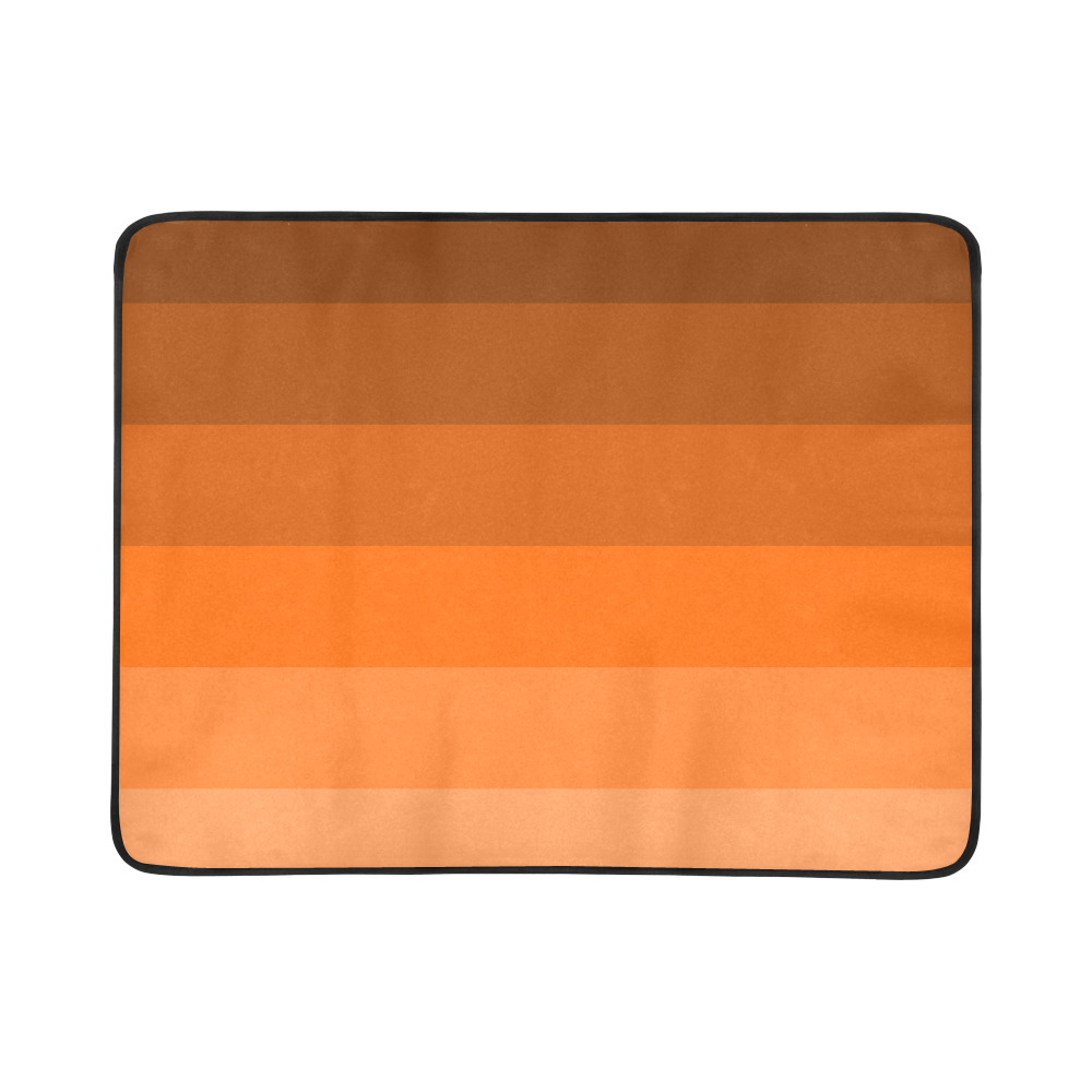 Orange stripes Beach Mat 78"x 60"