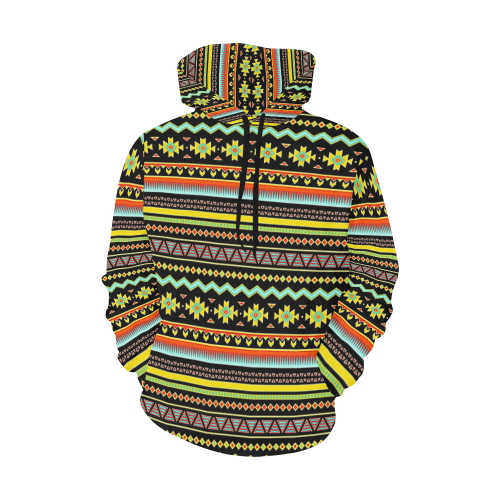 bright tribal All Over Print Hoodie for Women (USA Size) (Model H13)