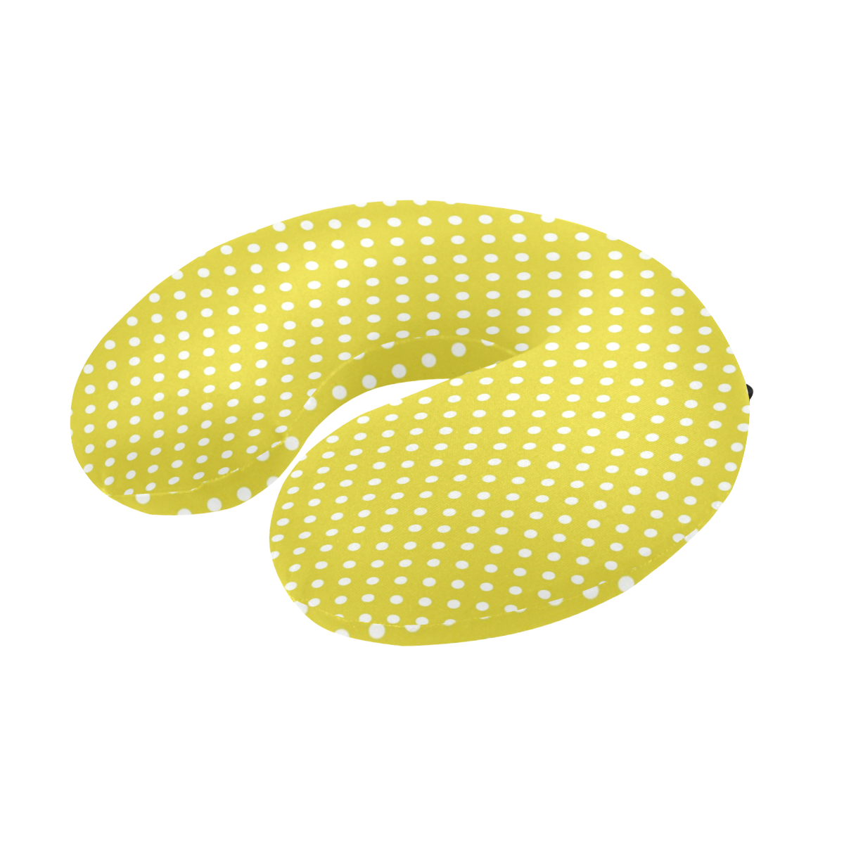 Yellow Polka Dot U-Shape Travel Pillow