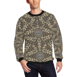 I am big cat with sweet catpaws decorative All Over Print Crewneck Sweatshirt for Men/Large (Model H18)