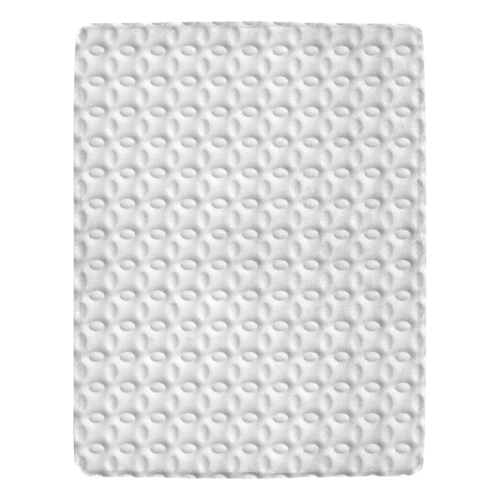 White ellipses embossed abstract Ultra-Soft Micro Fleece Blanket 54''x70''